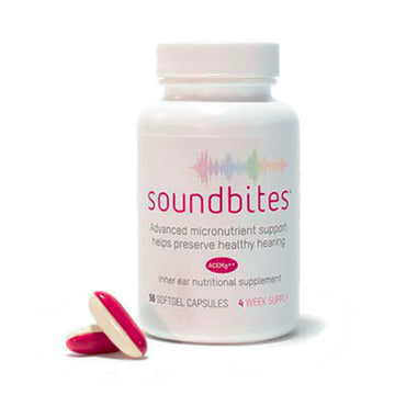 Soundbites antioxidants nutritional supplement for adults, hearing preservation and hearing loss