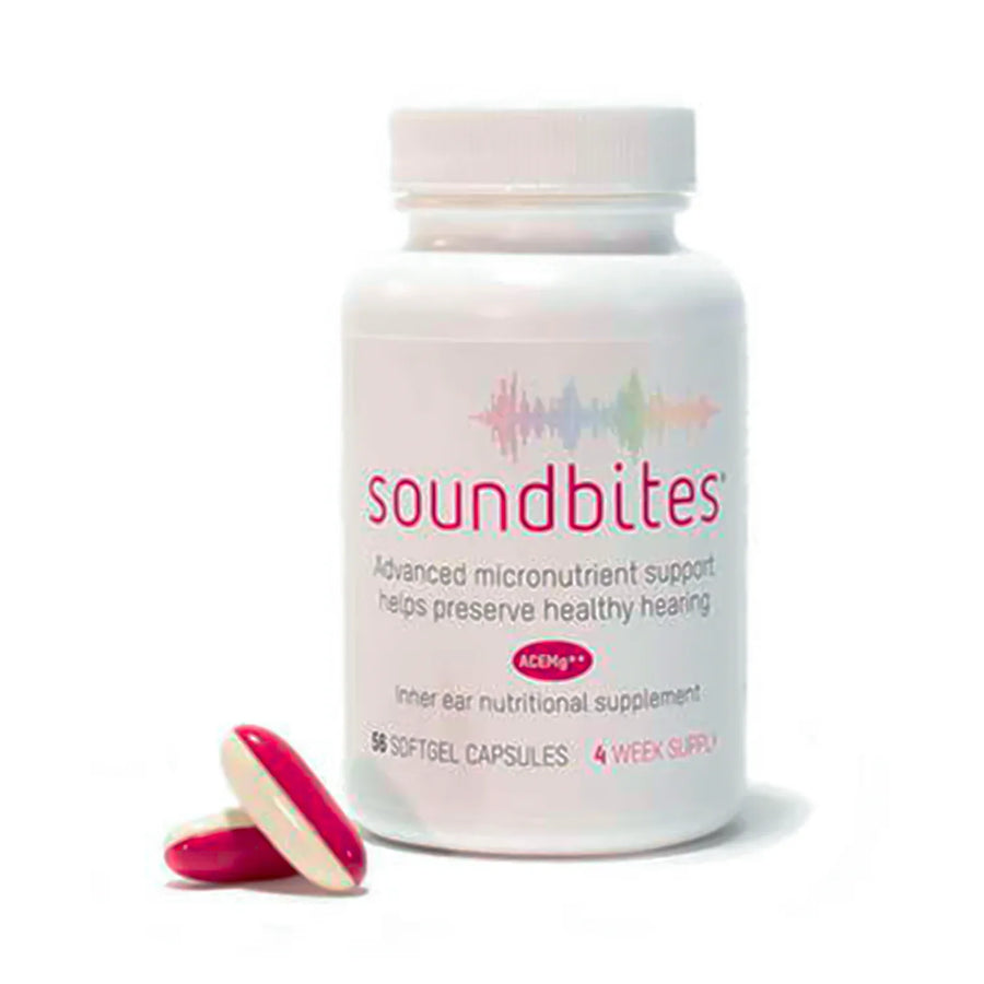 Soundbites antioxidants nutritional supplement for adults, hearing preservation and hearing loss